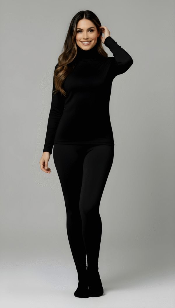 Polera Termica Lycra Frizada Manga Larga