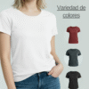 Remera Basica Modal Mujer Elastizada Manga Corta Covac