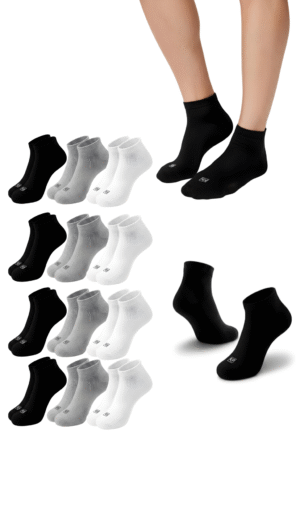 2 Medias tipo soquetes Pack x 12